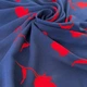 Ткань шифон креп IDEIA 150 см 70 гр/м2 легкая, воздушная, для платьев, юбок, блуз квітка синя м.п. - изображение 2