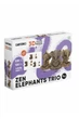 Картонный конструктор "Cartonic 3D Puzzle ZEN ELEPHANTS TRIO" цвет разноцветный Cartonic ЦБ-00299531 - изображение 6