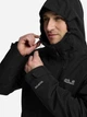 Куртка демисезонная с капюшоном мужская Jack Wolfskin Stonetrail 3In1 Jkt M A66291-6000 M Черная (4064886752930) - изображение 5
