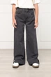 Джинсы wide leg для девочек 116 цвет серый YUKI ЦБ-00298796 - изображение 2