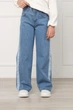 Джинсы wide leg для девочек 146 цвет голубой YUKI ЦБ-00298797 - изображение 2