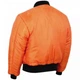 Куртка-бомбер льотна Mil-Tec MA1 , Black/Orange, S. Матеріал Поліакрил|Поліестер - изображение 5