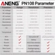 Токовые клещи ANENG PN108 (AC/DC — 600A; AC / DC — 600V; 20МОм; 99.99mF; 99.99kHz) NCV, HOLD, температура - изображение 6