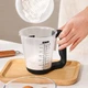 Кухонные весы цифровые мерная чашка Digital Scale With Measuring Cup 2 в 1 чашка-веса до 1000 г Черный - изображение 3