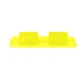 Складная двойная дорожная миска для собак WAUDOG Silicone 2 x 300 мл 38,5 x 23 x 5 см желтая (50808) - изображение 4