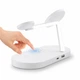 Беспроводная зарядка 5 в 1 Xicami X452 White с притягивающим магнитом для телефона и подсветкой станция подставка - изображение 3