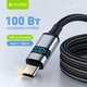 Кабель Bavin U-CB368-CC-100W Super Fast Charging 100W Type-C/Type-C 1.2 м Black (U-CB368-CC-100W BK) - изображение 4