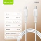 Кабель Bavin U-CB385-CC Super Fast Charging 60W Type-C/Type-C 1 м White (U-CB385-CC WH) - изображение 9