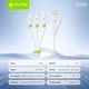 Кабель Bavin U-CB412-5IN1 Super Fast Charging 60W Type-C/Type-C/USB-A/Micro-USB/Lightning 1.2 м White (U-CB412-5IN1 WH) - изображение 10