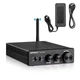 Підсилювач звуку AIYIMA A07 PRO 48V. Bluetooth 5.2, AUX, 300Wx2 (TPA3255) Black - изображение 1