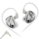 Навушники KZ Duonic Silver (без мікрофону, стандартна версія) – In-Ear Monitor навушники з потрійними планарними драйверами - зображення 1