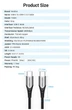 Кабель Type-C-Type-C Vention TPE Nylon PD 60W 3A 480Mps Nickel-Plated 1.5m Grey (TADHG) - зображення 2