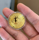 Сувенірна металева монета Bitcoin, Біткоїн - зображення 5