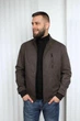 Куртка-пальто чоловіча демісезонна від виробника UF-Fashion 129-DVL DV MEN'S 60 шоколадний - зображення 1