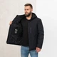 Зимний мужской пуховик большого размера UF-fashion 104-двл DV MEN'S 60 черный - изображение 3