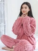 Піжама жіноча з флісу рожева Oversize S-L 040002 - зображення 2