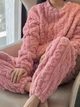 Піжама жіноча з флісу рожева Oversize S-L 040002 - зображення 3