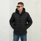 Мужская демисезонная куртка большого размера UF-Fashion 67-(сф) 58 черный - изображение 1