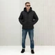 Мужская демисезонная куртка большого размера UF-Fashion 67-(сф) 58 черный - изображение 2