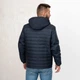 Чоловіча куртка демісезонна великого розміру UF-fashion 98-DVL DV MEN'S 56 темно-синій - зображення 4