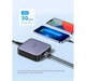 Зарядное устройство UGREEN CD271 Nexode 200W 4xType-C PD, 2xUSB-A GaN Desktop Charger Gray (40914) - изображение 4