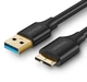 Кабель UGREEN US130 USB 3.0 A Male to Micro USB 3.0 Male Cable 0.5m Black (10840) - изображение 3