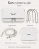 Сумка клатч Zadig & Voltaire Quilted біла — жіноча стьобана через плече з двома ремінцями та пильником - зображення 4