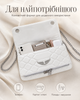 Сумка клатч Zadig & Voltaire Quilted біла — жіноча стьобана через плече з двома ремінцями та пильником - зображення 5