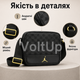 Черная мужская сумка Jordan M × 19 × 7 см из полиэстера, барсетка с магнитным карманом - изображение 4