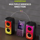 Портативная колонка 8W 6000mAh Bluetooth 5.0 для вечеринок Hopestar Party 110 Mini черная - изображение 7