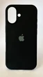Чехол WAVE Full Silicone Case с защитой 360 по корпусу и внутренней микрофиброй для iPhone 17 Black - изображение 1