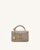 Стильна сумка jw pei cleo box shape top handle bag — taupe - изображение 1