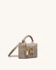 Стильна сумка jw pei cleo box shape top handle bag — taupe - изображение 2