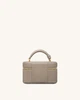 Стильна сумка jw pei cleo box shape top handle bag — taupe - изображение 3