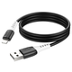 Кабель USB Lightning 2.4 A 1 м для швидкого заряджання та синхронізації Hoco X82 білий силікон - зображення 4