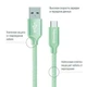 Дата кабель USB 2.0 AM to USB-C 1.0m mint ColorWay (CW-CBUC003-MT) - изображение 2