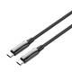 Дата кабель USB-C to USB-C 2.0m (PVC+Aluminum Alloy) (PD Fast Charging 240W) 5А black ColorWay (CW-CBPDCC070-BK) - зображення 2
