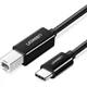 Кабель для принтера USB-C 2.0 to BM 2.0m US241 black Ugreen (50446) - зображення 1