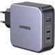 Зарядний пристрій Ugreen 3xUSB 140W (2хUSB-C+USB-A) Gan CD289 with C to C Cable 1.5m (90549) - зображення 1