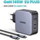 Зарядний пристрій Ugreen 3xUSB 140W (2хUSB-C+USB-A) Gan CD289 with C to C Cable 1.5m (90549) - зображення 3