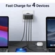 Зарядное устройство Ugreen 4xUSB 100W (3xUSB-C+USB-A) Gan Tech Fast GAN Charger black CD226 (40747) - изображение 8