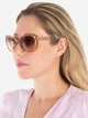 Солнцезащитные очки женские Calvin Klein 111990081 Бежевые (1161327526) - изображение 2