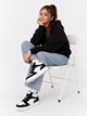 Кроссовки высокие для девочки Skechers Street Court High-Shine Kicks бело-чёрные р. 34 (21,5 см) 6927117888786 - изображение 6