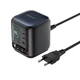Адаптер сетевой ACEFAST GaN desktop charger with telescopic cable and smart TFT display Z10 |1USB/2Type-C,100W/3A, PD/QC| 5259614 - зображення 1