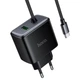 Адаптер сетевой HOCO New charger with Type-C cable C164A |1USB, 30W/3A, PD/QC| 5262142 - изображение 8