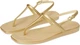 Жіночі сандалі Маямі Crocs Miami Metallic Thong Flip Gold (37-38, золотий) - изображение 1