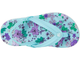 Дитячі крокси шльопанці для дівчинки Crocs Crocband Floral Strap Flip Teal (30/31, блакитні) - зображення 2