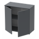 Комод Doros Рон 3 41516002 Графіт 2 фасади 80х38х81см (1971646230) - изображение 2