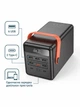 Повербанк для ноутбука 100000 mAh 65W PD Hoco швидка зарядка 6 USB 2 Type-C з LED-ліхтарем Чорний - зображення 4