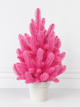 Штучна рожева ялинка Elegant Marshmallow Pink лита, 50 см в горщику - зображення 2